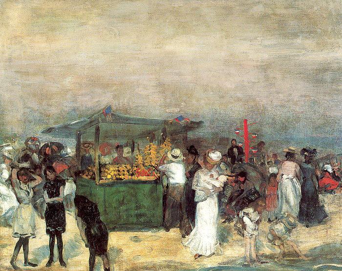 Glackens, William James Fruit Stand, Coney Island